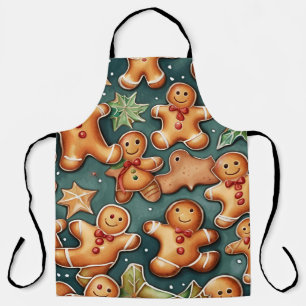 Ginger breadman Christmas Pattern Schürze