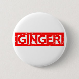 Ginger Briefmarke Button