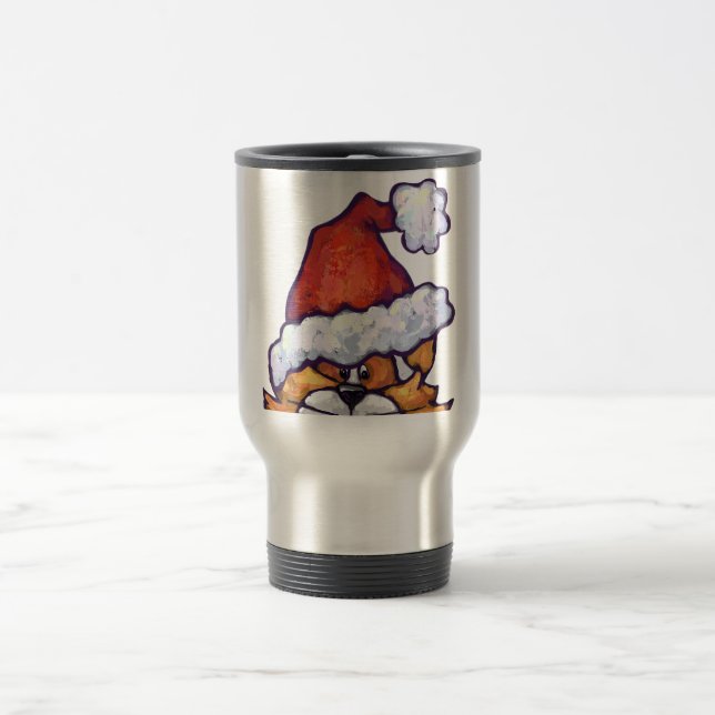 Ginger Cat Christmas Reisebecher (Mittel)