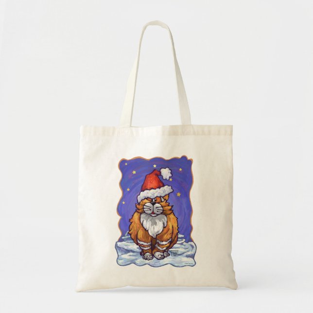 Ginger Cat Christmas Tragetasche (Vorne)