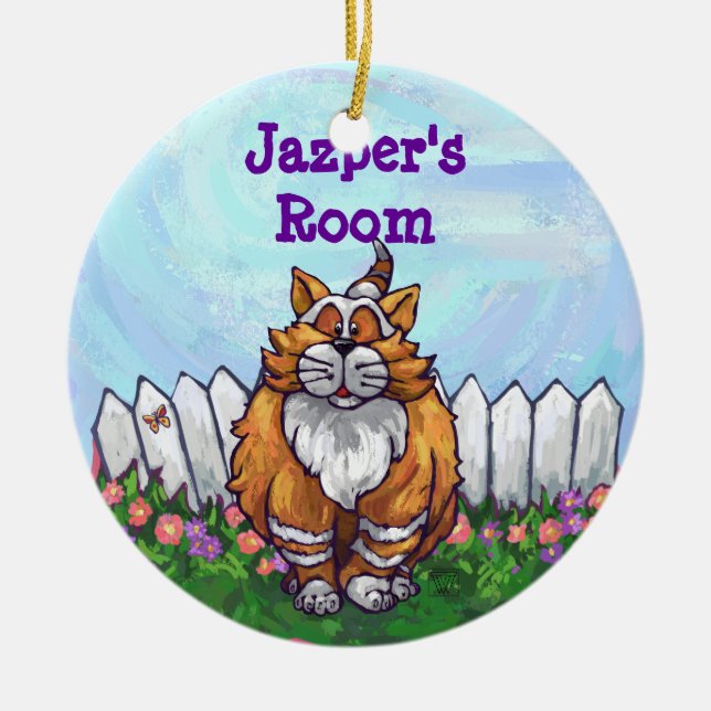 Ginger Cat Geschenke & Accessoires Keramikornament (Vorne)