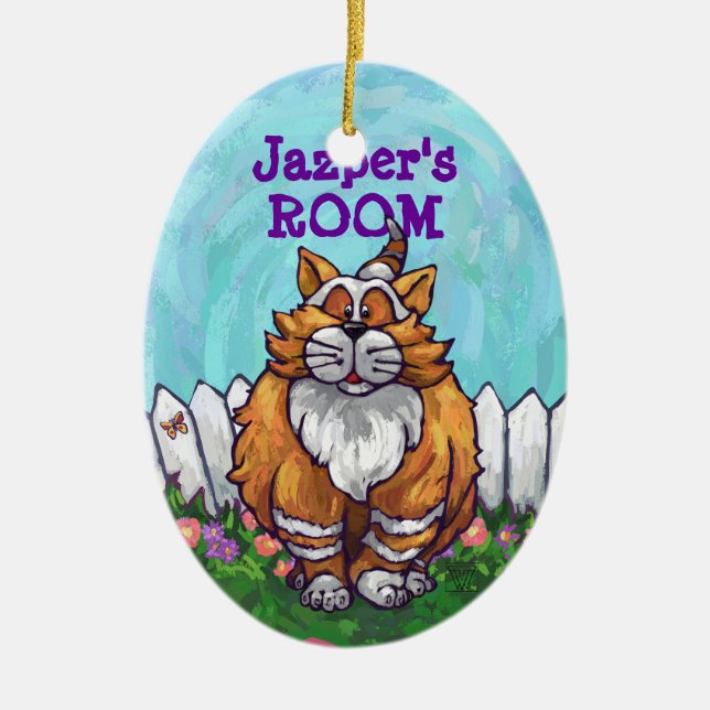 Ginger Cat Geschenke & Accessoires Keramikornament (Vorne)