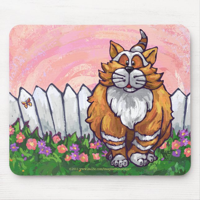 Ginger Cat Geschenke & Accessoires Mousepad (Vorne)