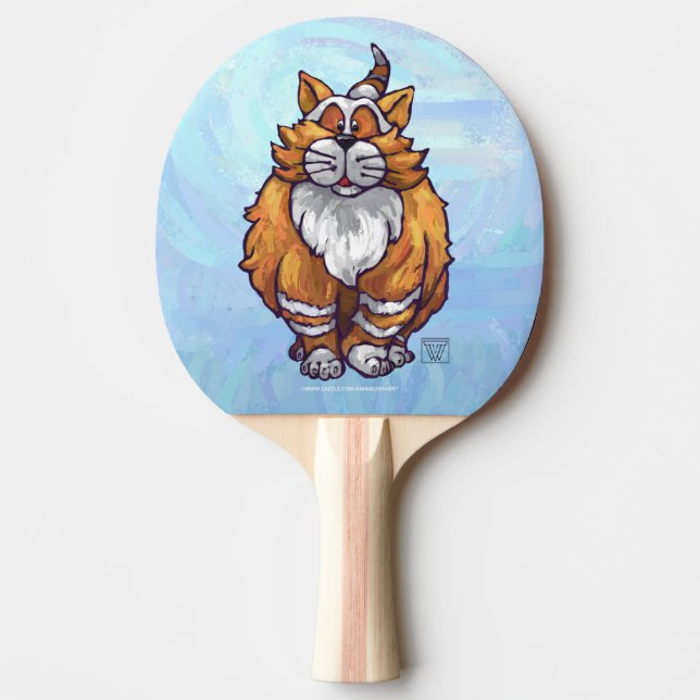 Ginger Cat Geschenke & Accessoires Tischtennis Schläger (Vorderseite)