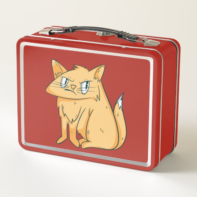 Ginger Cat Metall Brotdose (Rückseite)