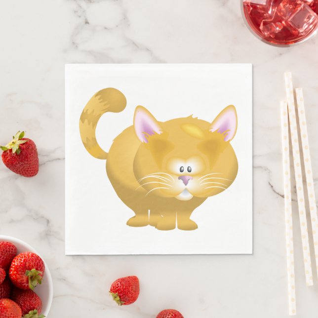 Ginger Cat Paper Napkins Serviette (Beispiel)