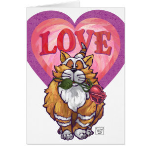 Ginger Cat Saint-Valentin