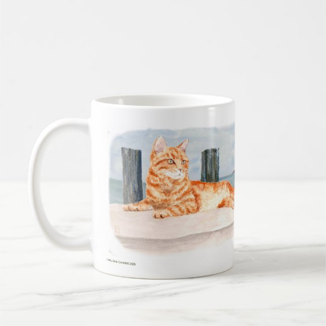 Ginger Cat Seaside Tasse, 325 ml Kaffeetasse (Links)