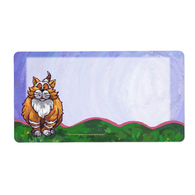 Ginger Cat Shipping Labels (Vorne)