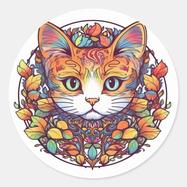 Ginger Cat Stickers (Vorderseite)