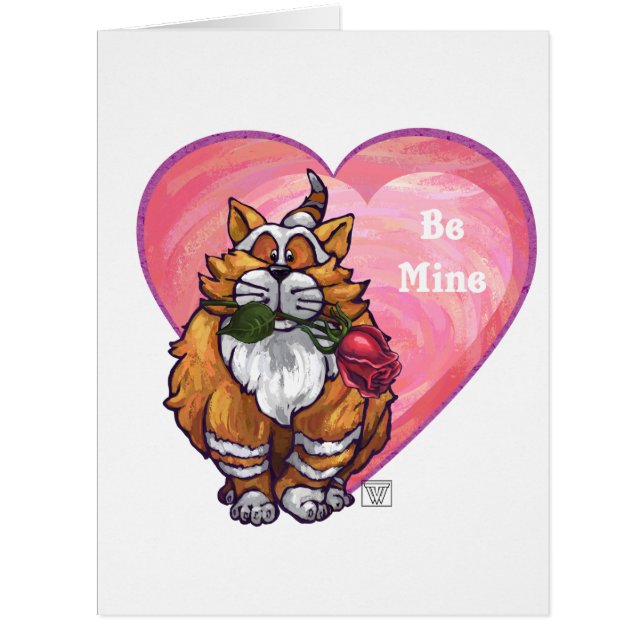 Ginger Cat Valentine's Day (Vorderseite)