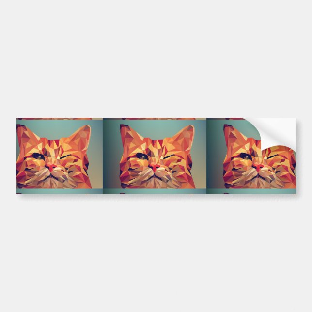 GINGER CAT WINKEL-AUTOAUFKLEBER AUTOAUFKLEBER (Vorne)