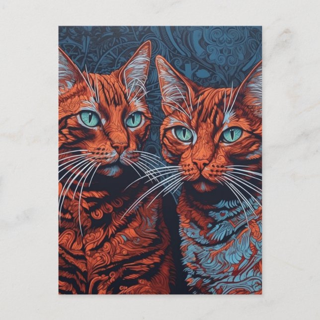 Ginger Cats Postkarte (Vorderseite)