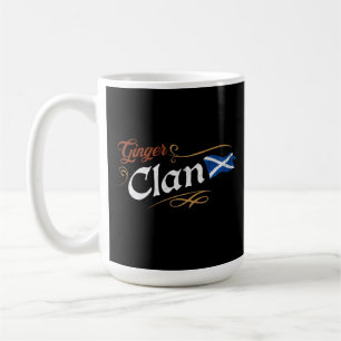 Ginger Clan Schottische Flagge Lustiges Rothaar-Er Kaffeetasse