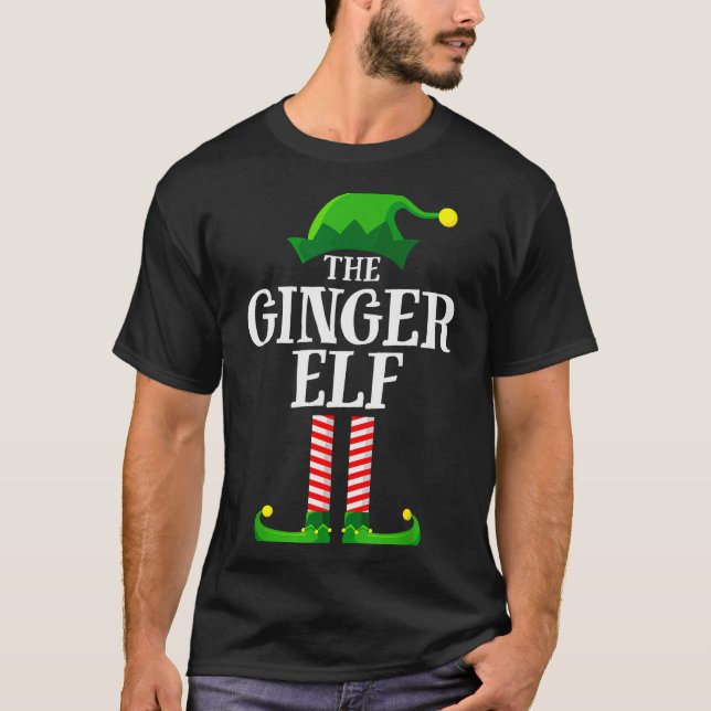 Ginger Elf Matching Family Group Christmas Party P T-Shirt (Vorderseite)