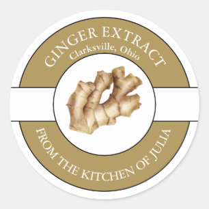Ginger Extract Label Runder Aufkleber