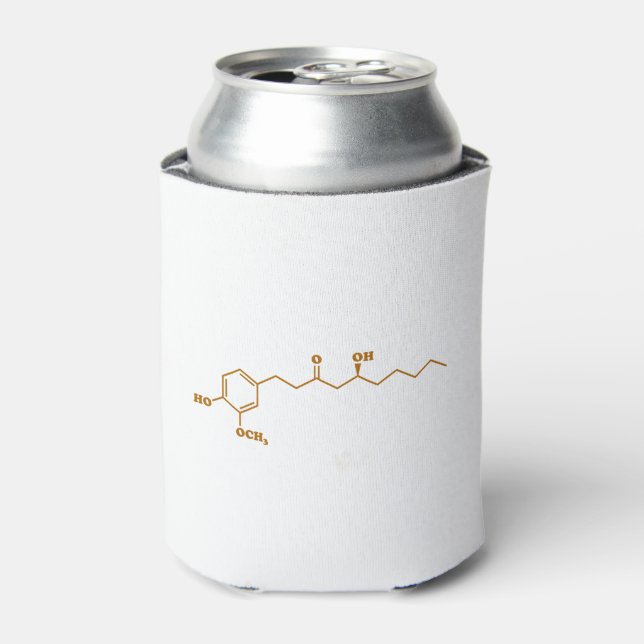Ginger Gingerol Molecule Chemische Formel Dosenkühler (Kanne Vorderseite)