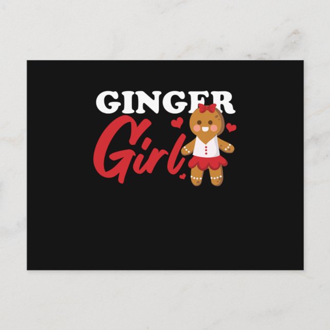 Ginger Girl Redhead Red Hair Redheads Freckles Gif Postkarte (Vorderseite)