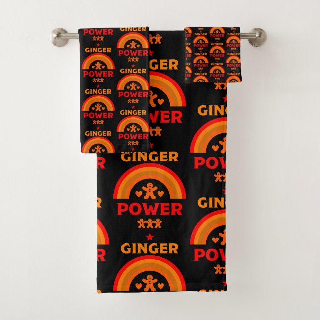 Ginger Hair Pride Badhandtuch Set (Insitu)