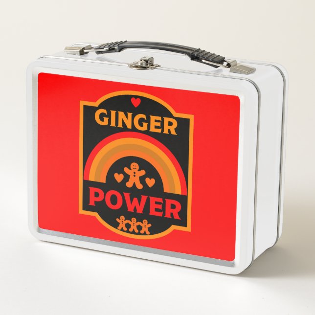Ginger Hair Pride Metall Brotdose (Vorderseite)
