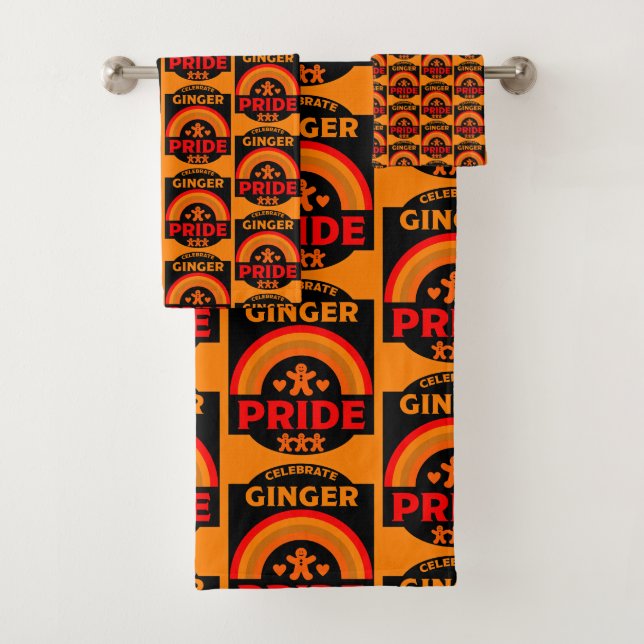 Ginger Haired Pride Badhandtuch Set (Insitu)