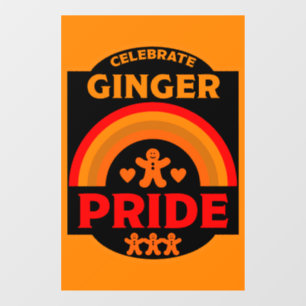 Ginger Haired Pride Fensteraufkleber