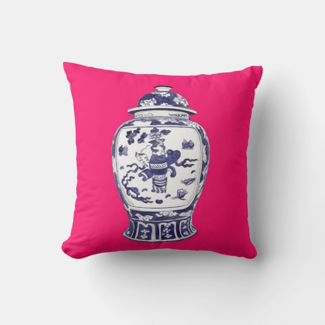 GINGER JAR NO. 2 AUF PINK PILLOW KISSEN (Vorderseite)
