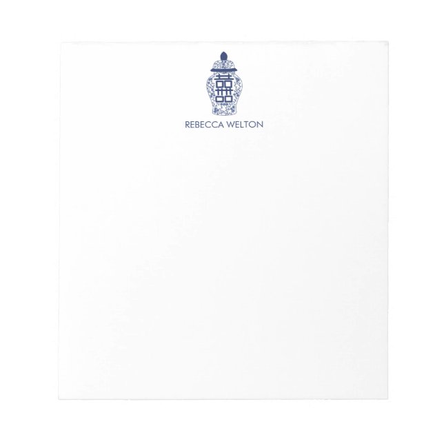 Ginger Jar Note Pad Notizblock (Vorderseite)