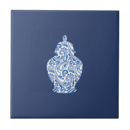 Ginger Jar Pottery Blue Fliese