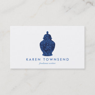 Ginger Jar Töpferei Logo Designer Dunkelblau Visitenkarte
