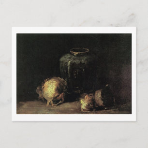 Ginger Jar und Onions, Vincent van Gogh Postkarte