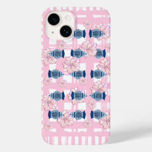 Ginger Jars Double Happy Pink Floral Case-Mate iPhone 14 Hülle