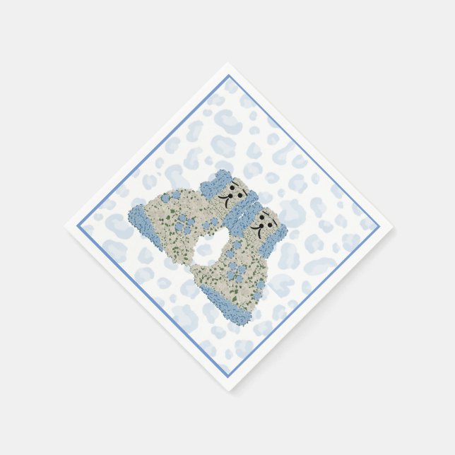 Ginger Jars Staffordshire Dogs Magnolia Serviette (Ecke)