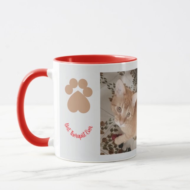 Ginger kitten 2 photos, best therapist,  tasse (Links)