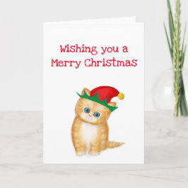 Ginger kitten vous souhaite une joyeuse carte de N