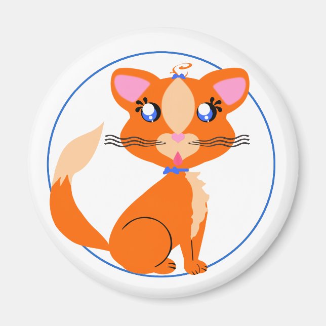 Ginger Kitty Toon Magnet (Vorne)