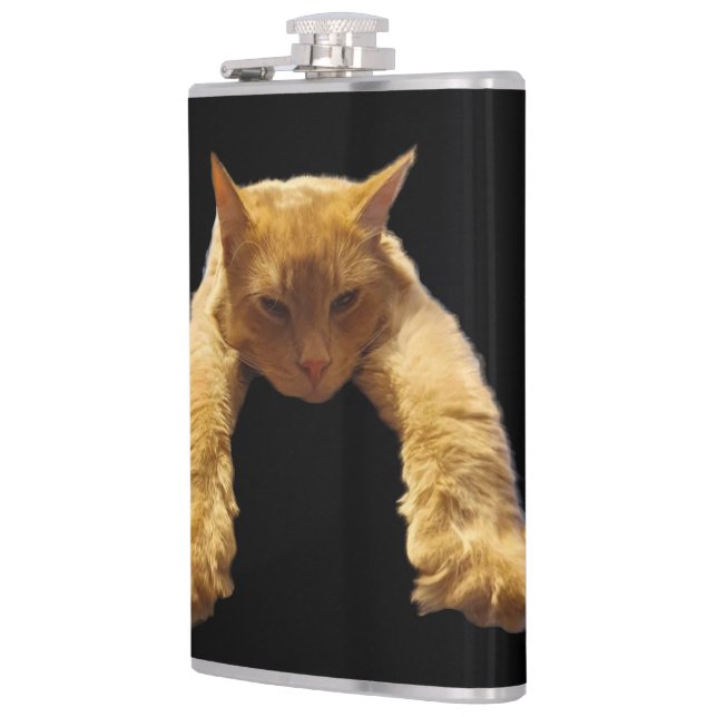 Ginger Lazy Cat, Hip Flask Flachmann (Links)