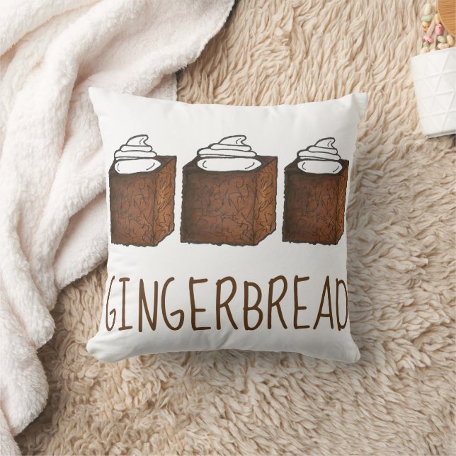 Ginger Lebkuchen Kuchen Zucker Gewürz Slice Backen Kissen (Decke)