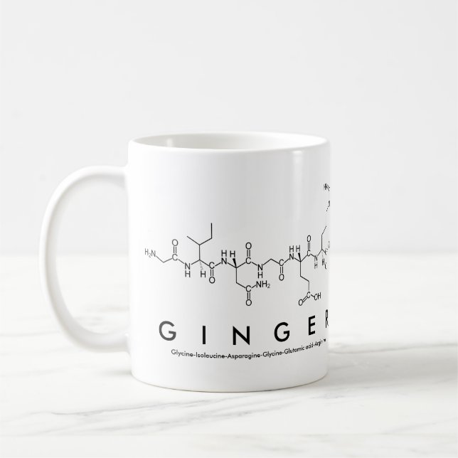 Ginger peptide nom mug (Gauche)