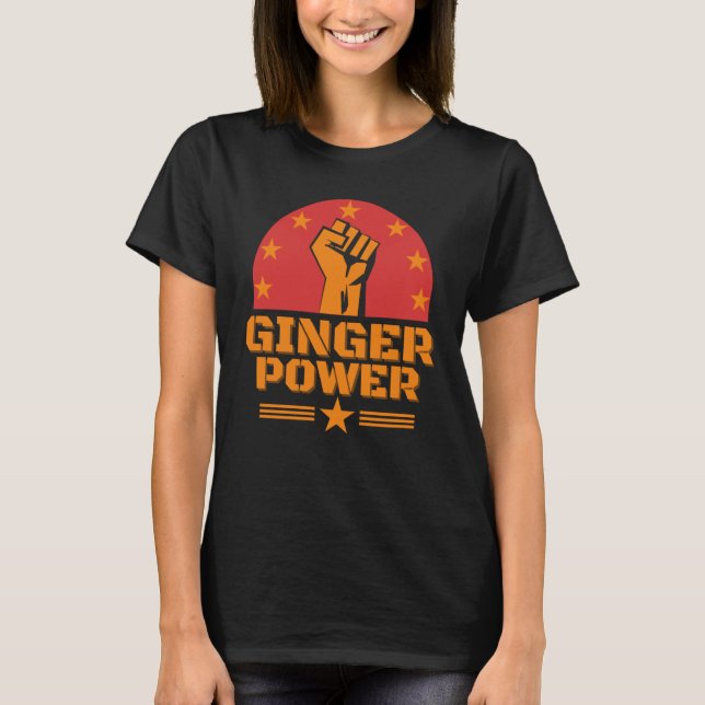 Ginger Power Red Head T-Shirt (Vorderseite)