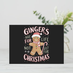 Ginger sind nicht nur für Weihnachtslustige fürs L Feiertagskarte