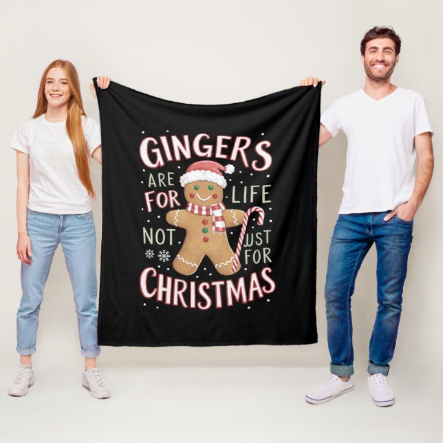 Ginger sind nicht nur für Weihnachtslustige fürs L Fleecedecke (Beispiel)