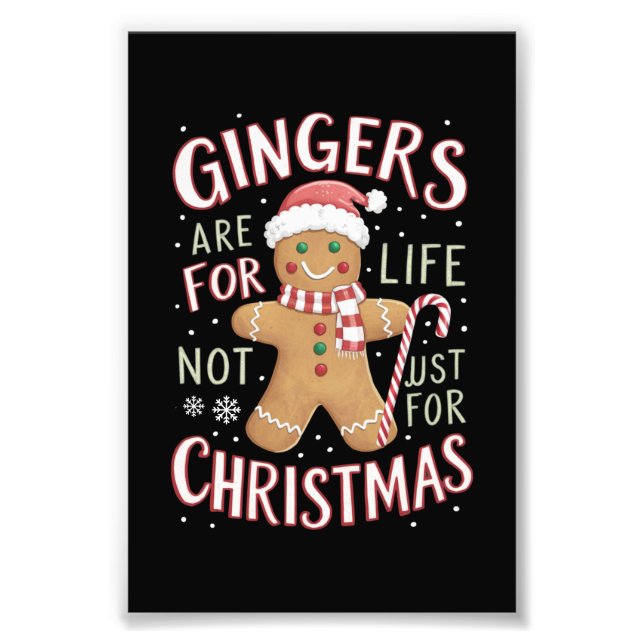 Ginger sind nicht nur für Weihnachtslustige fürs L Fotodruck (Vorne)