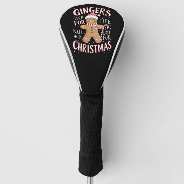Ginger sind nicht nur für Weihnachtslustige fürs L Golf Headcover (Vorderseite)
