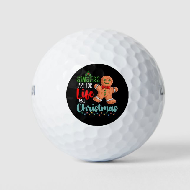 Ginger sind nicht nur zu Weihnachten fürs Leben Golfball (Vorderseite)