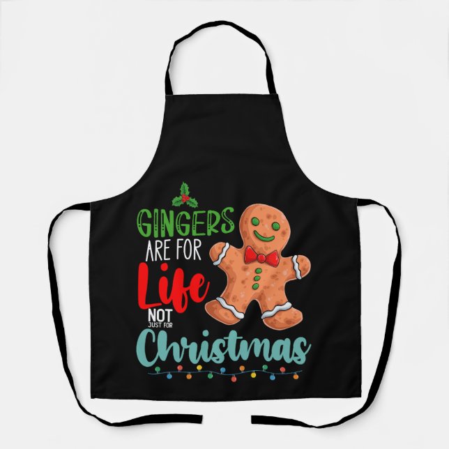 Ginger sind nicht nur zu Weihnachten fürs Leben Schürze (Vorderseite)