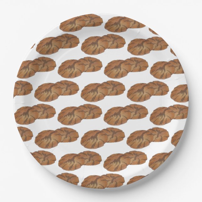 Ginger Snaps Gingernap Biscuit Ginger Nut Cookies Pappteller (Vorderseite)