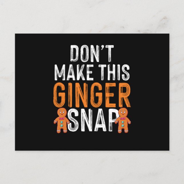 Ginger Snaps Red Hair Redhead Redheads Freckles Gi Postkarte (Vorderseite)