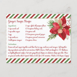 Ginger Snaps Rezept Postkarte
