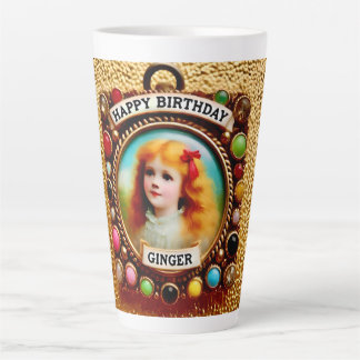 GINGER ~ Vintages Mädchen ~ Happy Birthday ~ Milchtasse